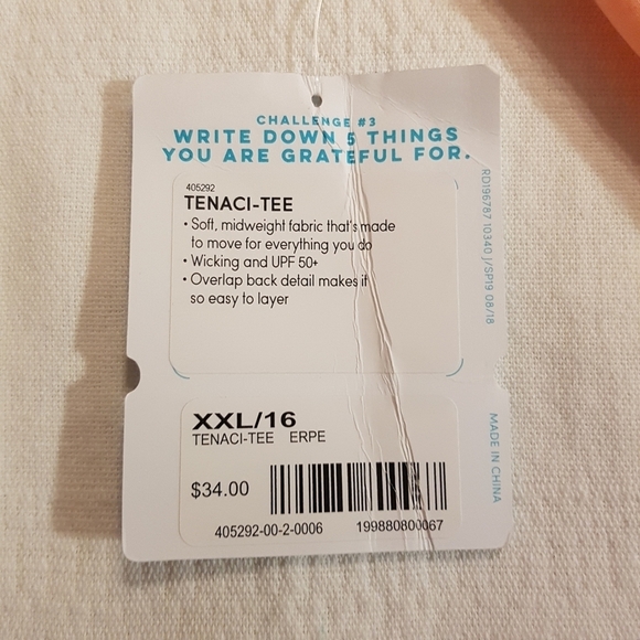 Athleta Girl Tenaci tee girls size 16 - Picture 5 of 6
